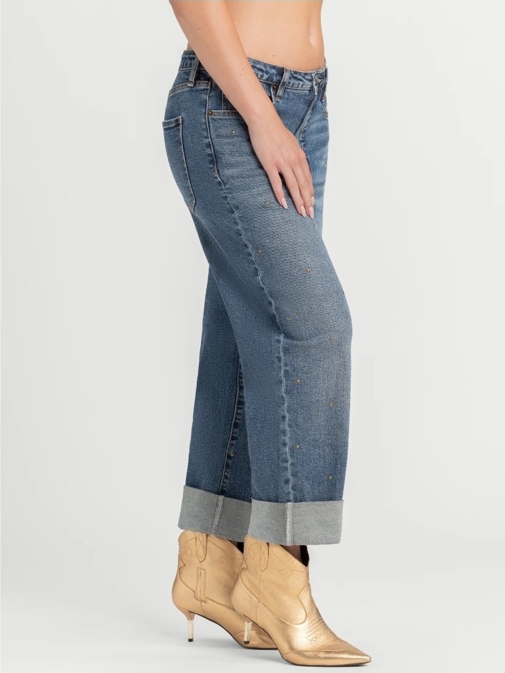 Jessica Simpson Women's Zinnia Boyfriend Jeans 25" Inseam Size 16 Wide NWT - Picture 2 of 9